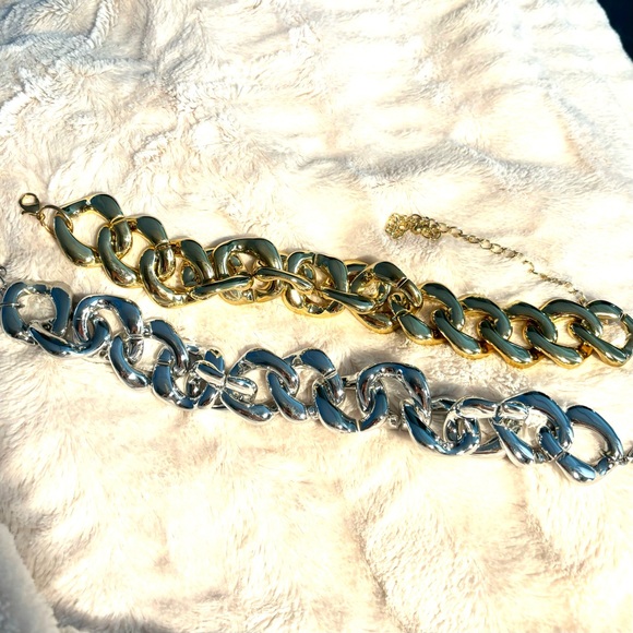 CHUNKY SIMPLE CUBAN CHAIN LINK NECKLACE GOLD OR SILVER - Picture 9 of 9